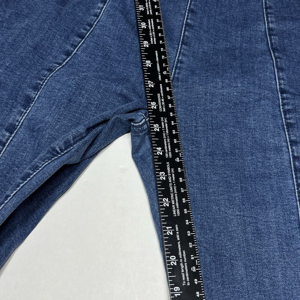 GUESS Skinny Jeans Elastic Waist Blue Stretch Denim Women's Size XL X Large - Picture 3 of 7